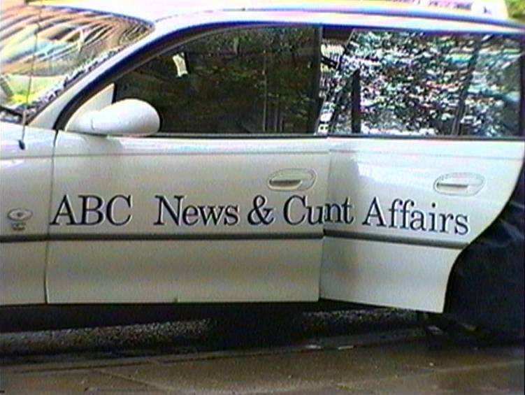 Car doors resulting in ABC News and Cunt Affairs